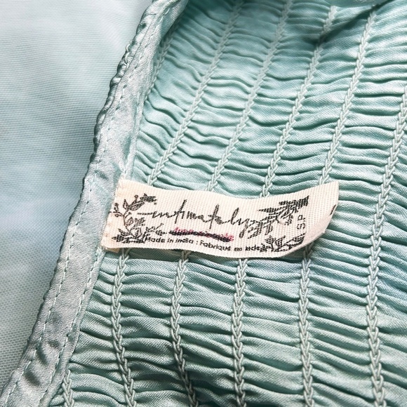 Intimately Free People Bodysuit Top Leotard Shirred Backless Deep V Plunge Neck - Picture 13 of 16